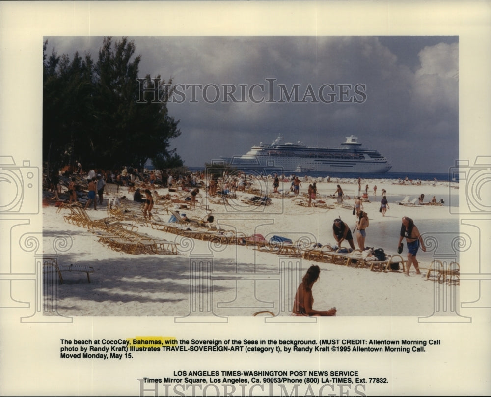 1995 Beach at CocoCay, Bahamas-Historic Images