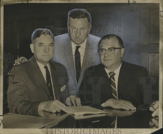 1957 Press Photo Better Business Bureau of New Orleans, Inc. - Officers- Historic Images