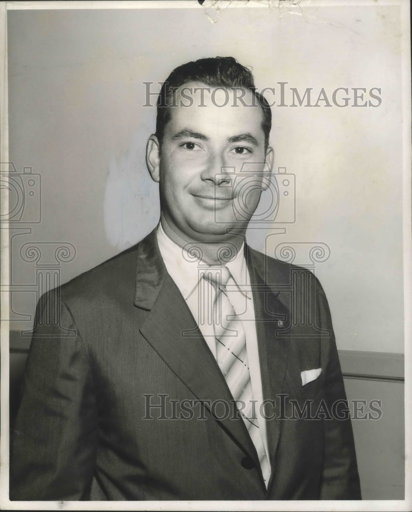 1958 Press Photo Denis A. Barry II New Commander of Post No. 23 American Legion- Historic Images