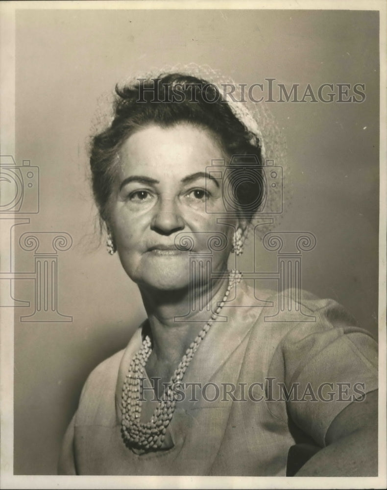 1965 Press Photo Mrs Paul Barthe, President Knights of Columbus Ladies Auxiliary - Historic Images