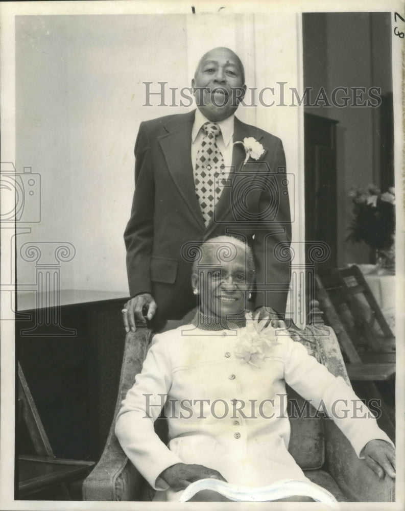 1973 Press Photo Mr. and Mrs. Joseph Barnes Celebrate 50th Wedding Anniversary - Historic Images