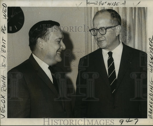 1969 Press Photo Port of New Orleans - Eads Poitevent and Robert Barkerding - Historic Images