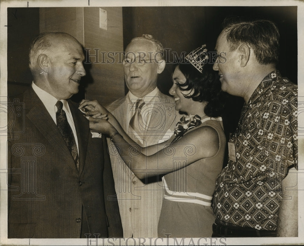 1971 Press Photo Louisiana Sugar Festival Tour Participants - Historic Images