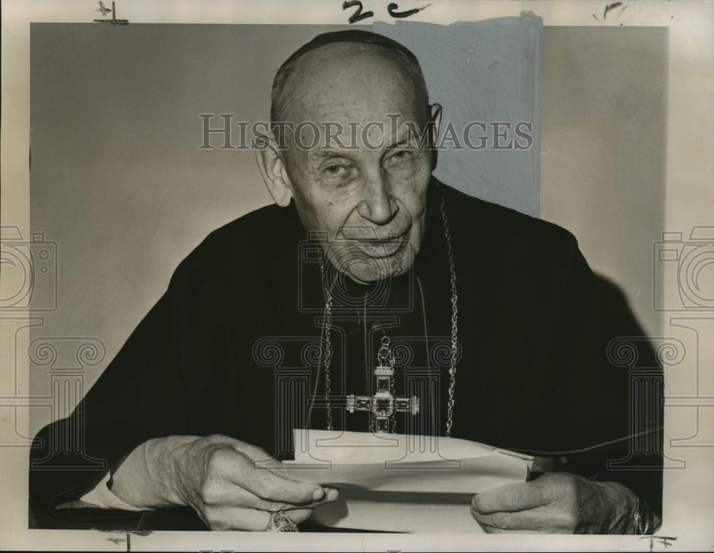 1962 Press Photo New Secretariat Augustin Cardinal Bea, German Jesuit Scholar-Historic Images