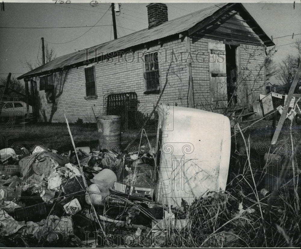 Press Photo &quot;Behind the Cane Curtain&quot; Hard Times Shack House - noa31722-Historic Images