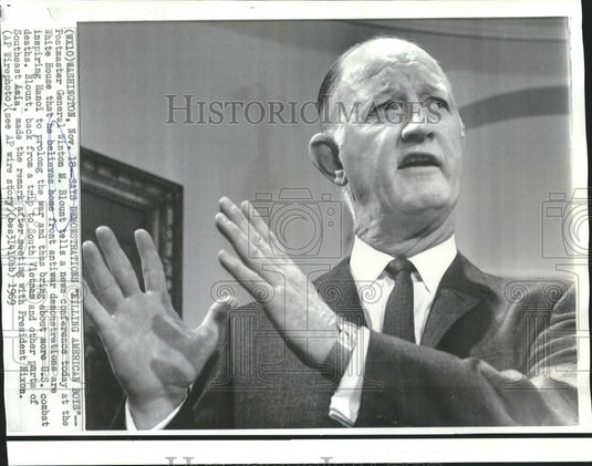 1969 Postmaster General Winton M. Blount at White House Conference - Historic Images