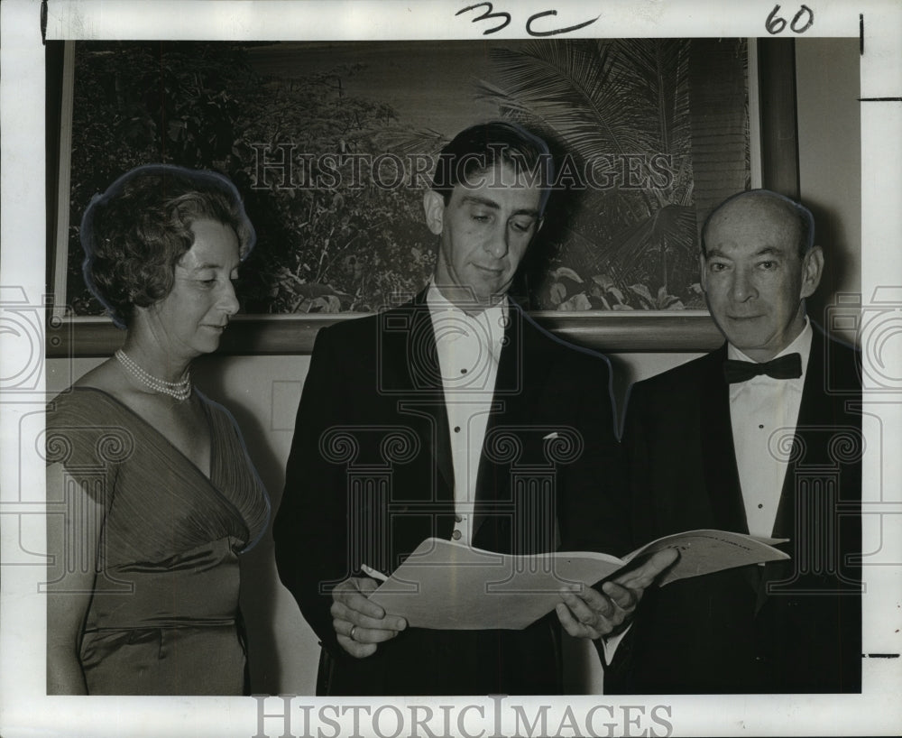 1966 Board members plan Municipal Auditorium Christmas Seal Concert - Historic Images