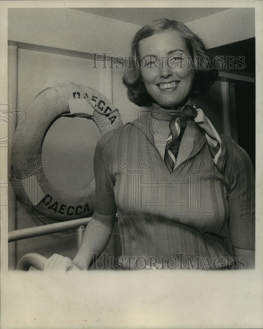 1976 Lynn Brooks aboard The Daecca-Historic Images