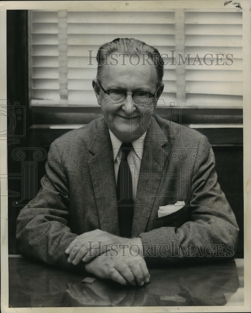 1958 Press Photo Representative Overton Brooks from Louisiana's 4th District-Historic Images