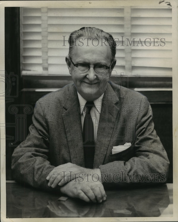 1958 Press Photo Representative Overton Brooks from Louisiana's 4th Di