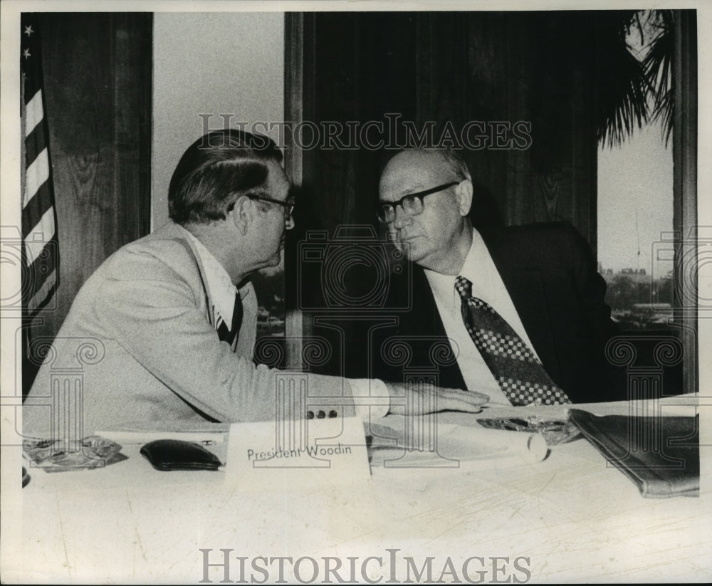 1974 Press Photo President Woodin of Louisiana State University New Orleans-Historic Images