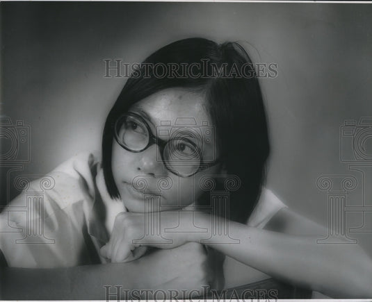 1970 May Lee Chang of St. Mary's Dominican NORD art lessons - Historic Images