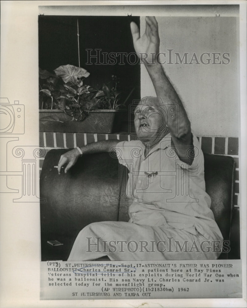 1962 Charles Conrad Sr., a balloonist during World War One-Historic Images