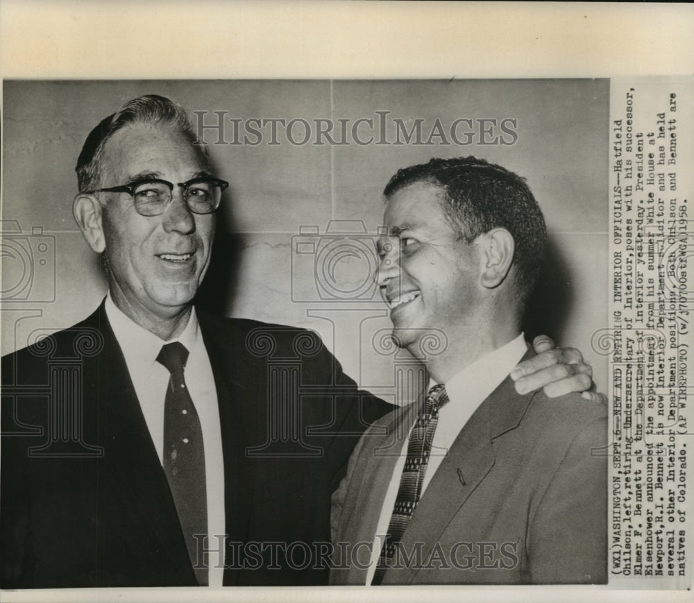 1958 Hatfield Chilson &amp; Elmer F. Bennett, at Interior Department. - Historic Images