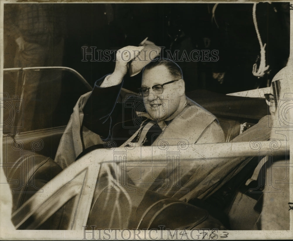 1961 Archbishop John Patrick Cody Greets Faithful following Arrival - Historic Images