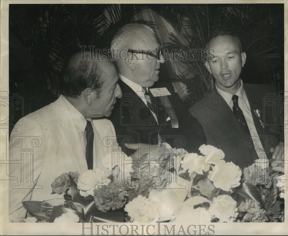 1969 Mike Collins Lunch at Roosevelt in New Orleans, Louisiana - Historic Images