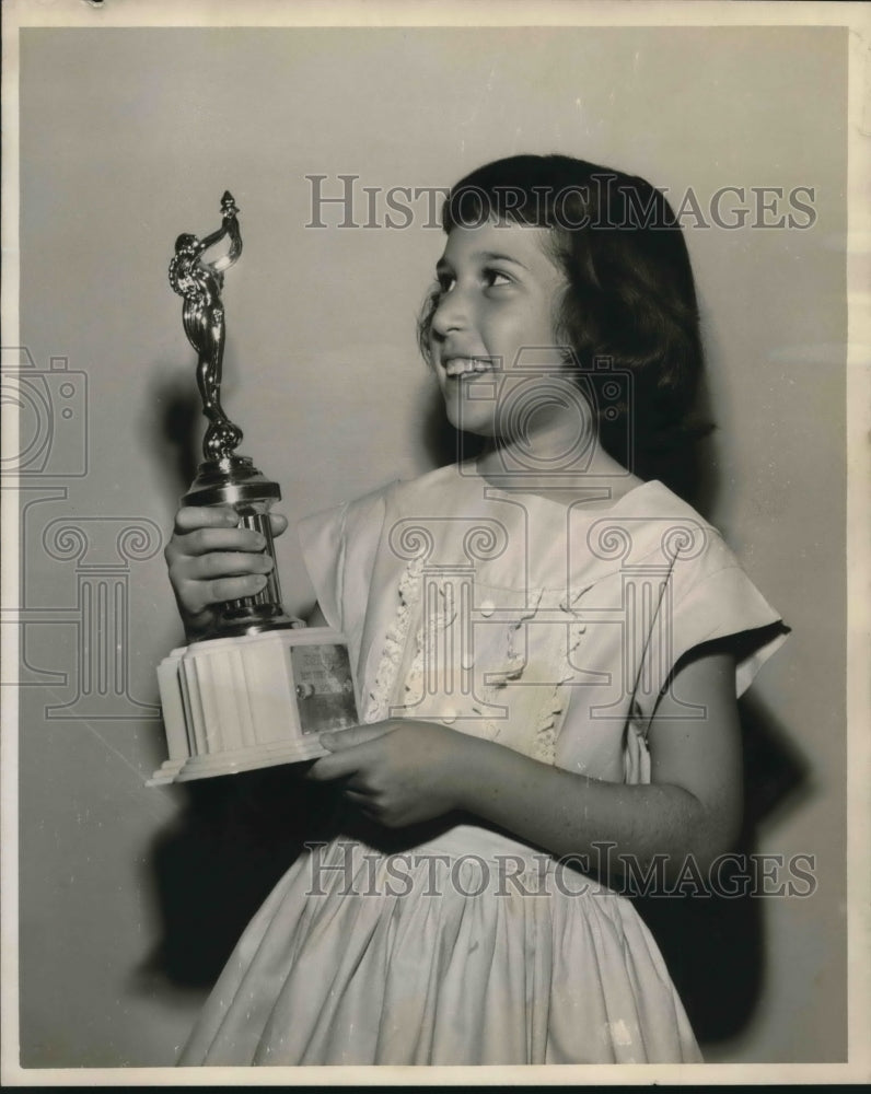 1959 Press Photo Diane Cohen, named Young Judean of the Year in New Orleans-Historic Images