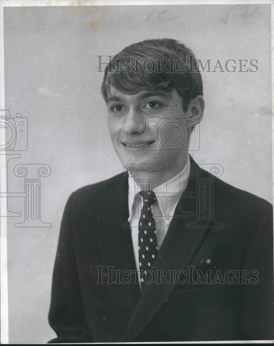 1969 Press Photo Prytania Private School student council, Christopher Coats - Historic Images