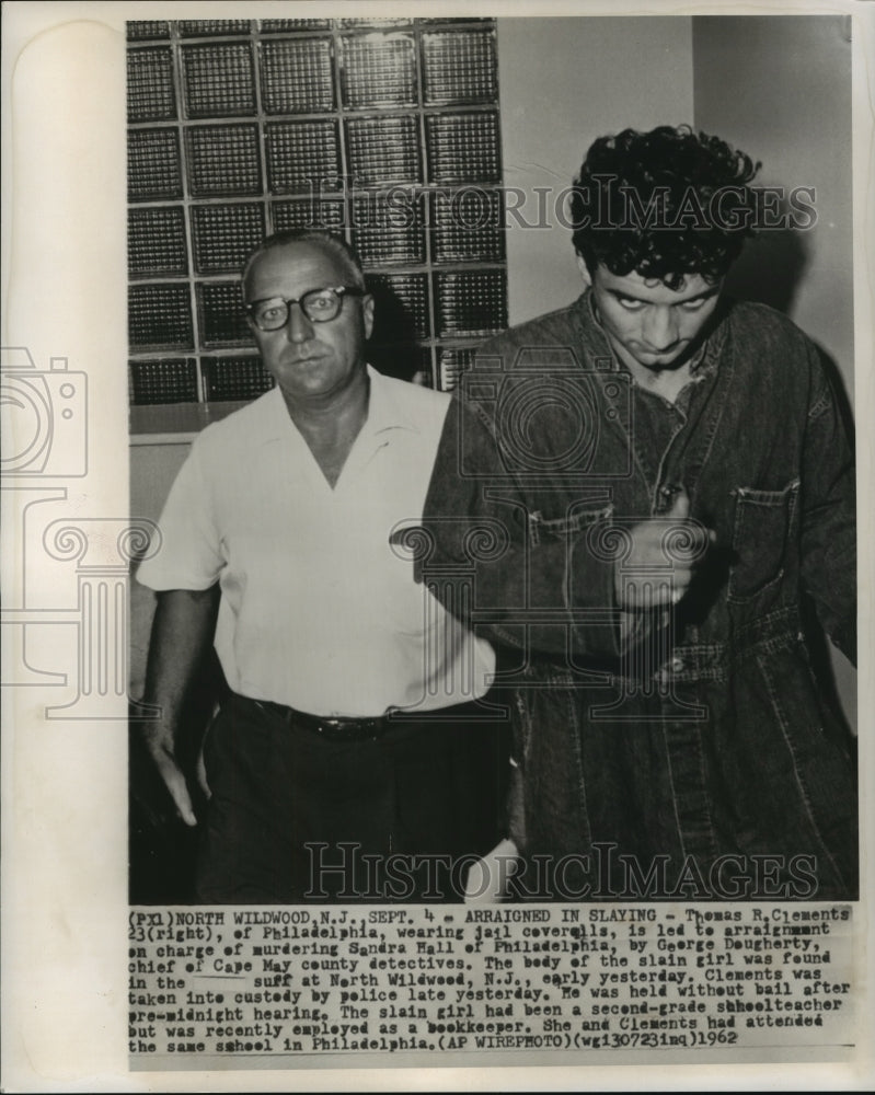 1962 Thomas R. Clements led to arraignment by George Daugherty - Historic Images