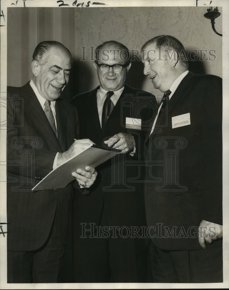 1970 Pete Cocuzzi and Launderers Association at Royal Sonesta Hotel - Historic Images