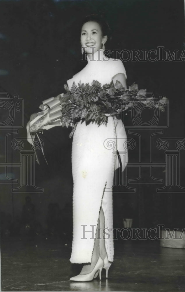 1966 Press Photo Jacquelyn Chun, Miss Chinatown U.S.A. held in San Francisco - Historic Images