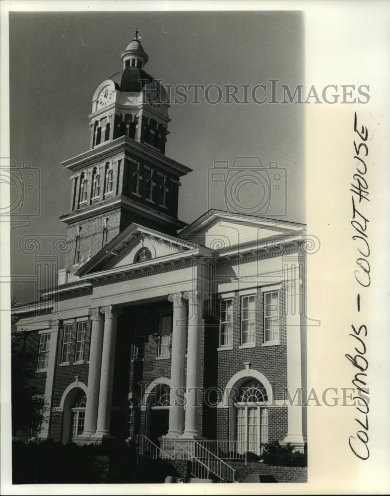 1981 Press Photo Columbus, Mississippi courthouse. - noa71785 - Historic Images