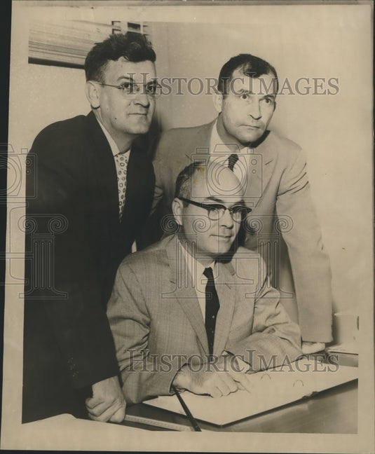 1958 Press Photo Officers of Louisiana State University in New Orleans - Historic Images