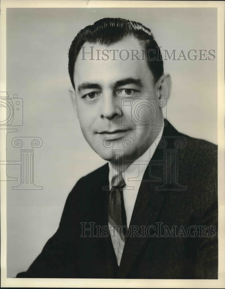 1963 Press Photo John J. Couturier, director, National Civil Service League. - Historic Images