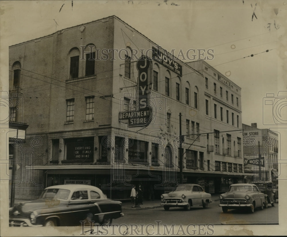1956 Press Photo Joy&#39;s Department Store on North Rampart - noa75257 - Historic Images