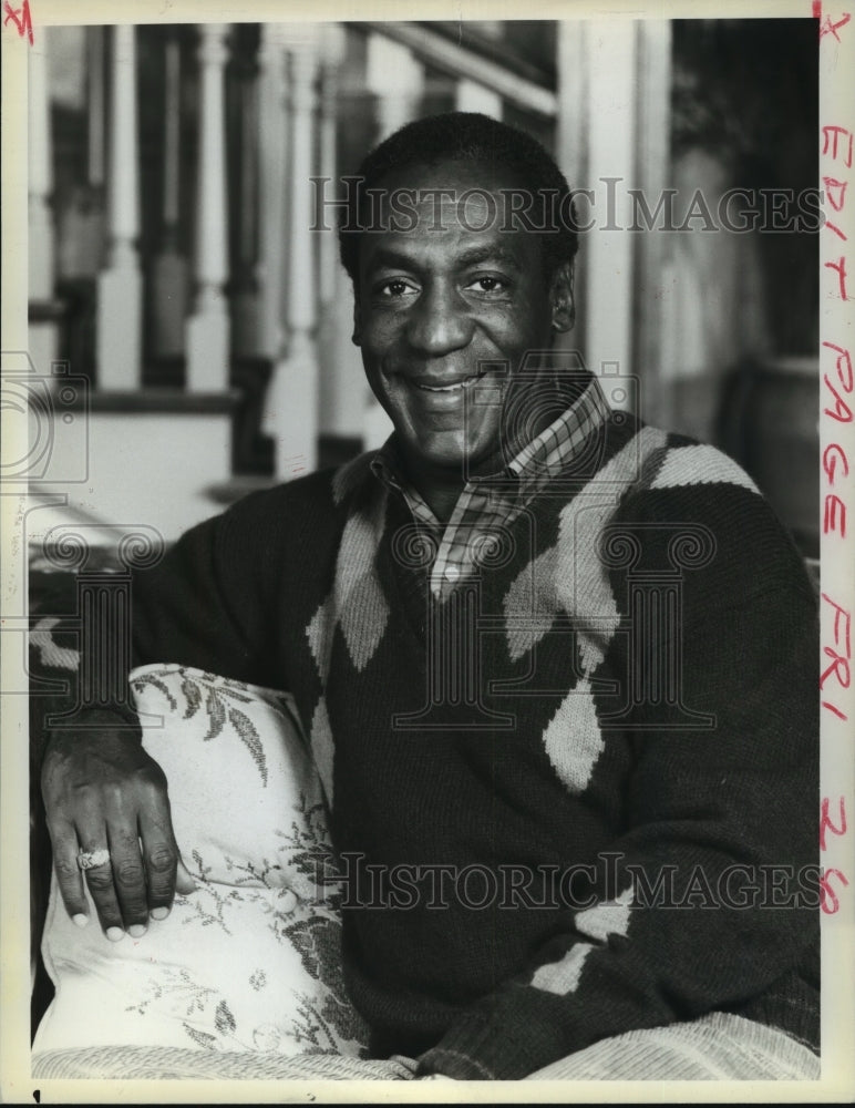 1986 Press Photo Bill Cosby as Cliff Huxtable on 