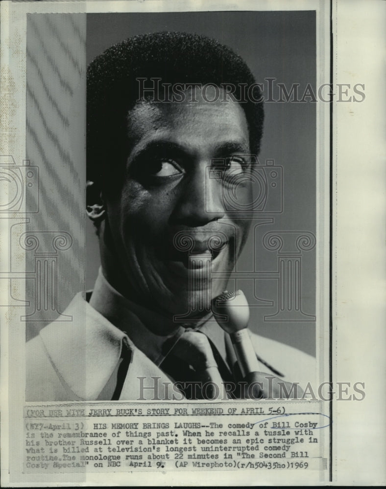 1969 Comedian Bill Cosby on Television&#39;s Comedy Special - Historic Images