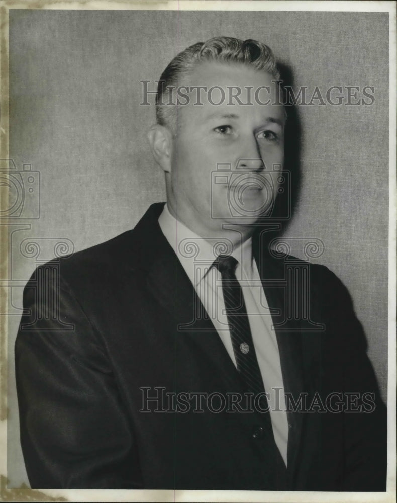 1967 Press Photo Mr. Cliff Cox, President of the Carrollton Kiwanis Club - Historic Images