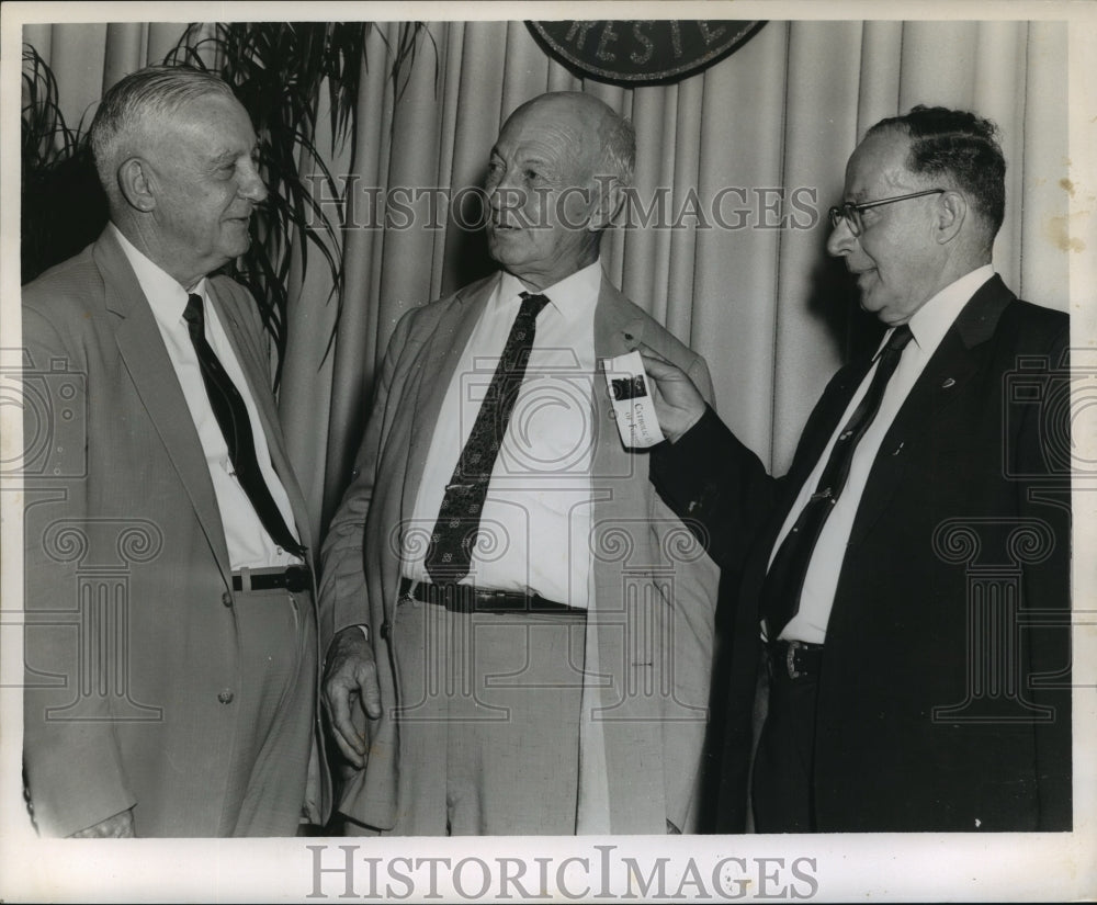 1962 Press Photo Charles Wirth Jr., James A. Cronvich &amp; George McEvoy- Foresters - Historic Images