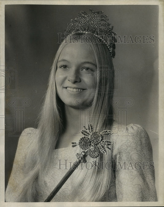 1973 Press Photo Miss Terri Lea Cropper, Orange Queen - noa78607 - Historic Images