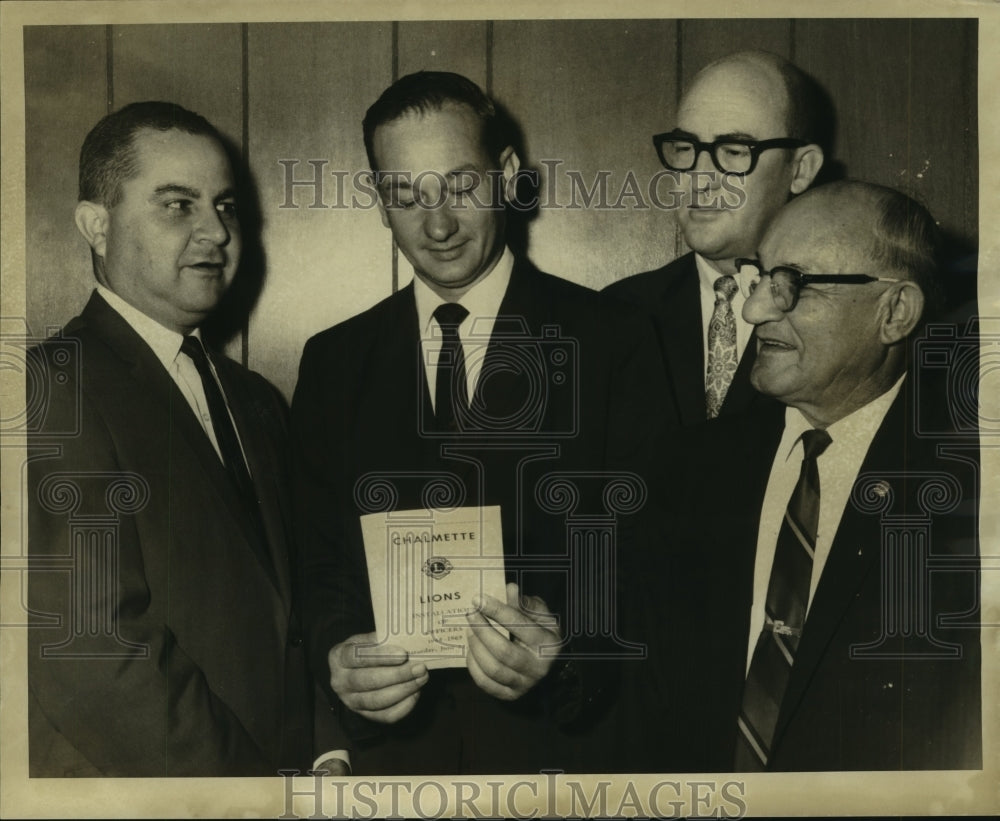 1968 Press Photo Chalmette Lions Club Installation at Lions Den on Fisher Road - Historic Images