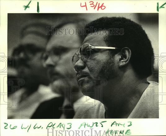 1986 Press Photo Irvin Cross of the Fishermen & Concerned Citizens Association - Historic Images