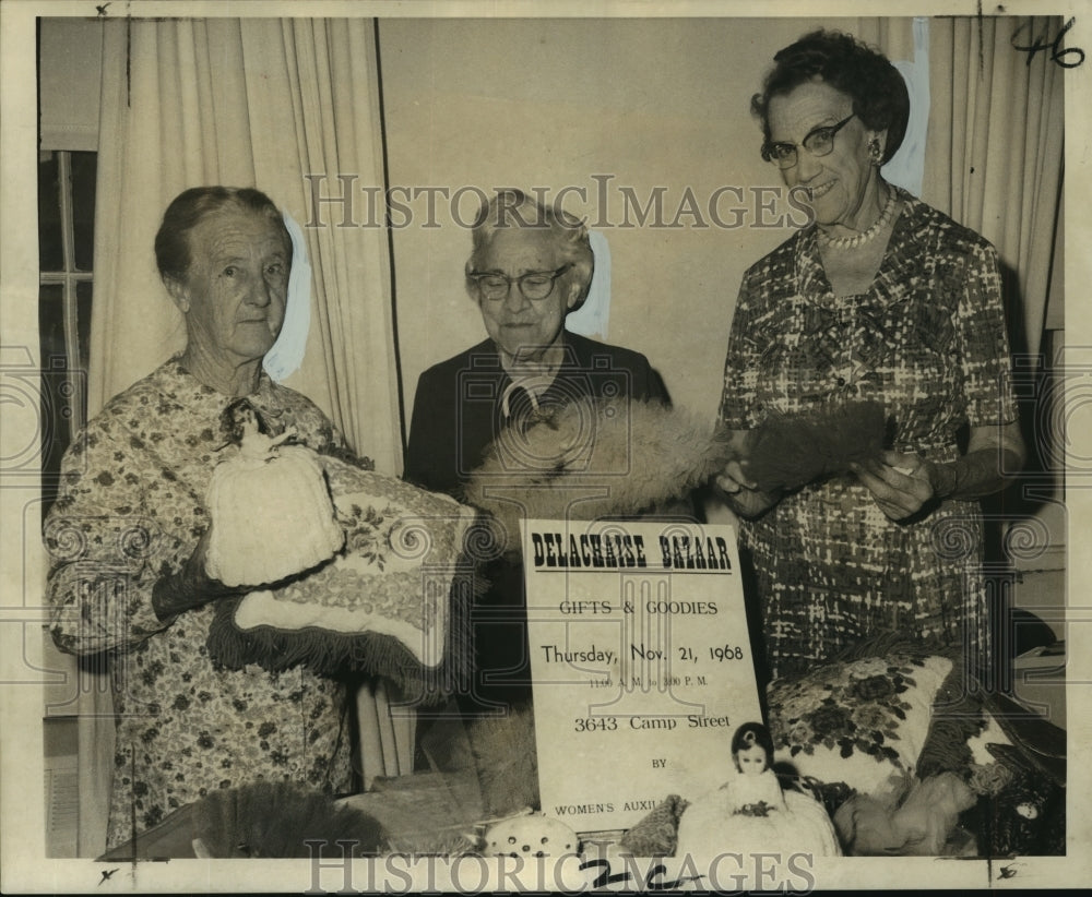 1968 Press Photo Mrs. Selina Croft, Mrs. Louis Knats, Mrs. Charles T. White - Historic Images