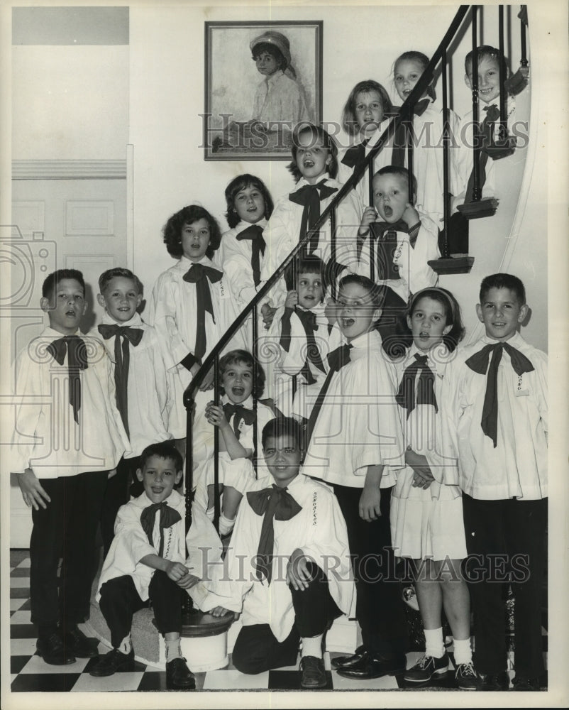 1962 Press Photo Son Birds Choral Group of St. Rose of Lima School. - noa81026 - Historic Images