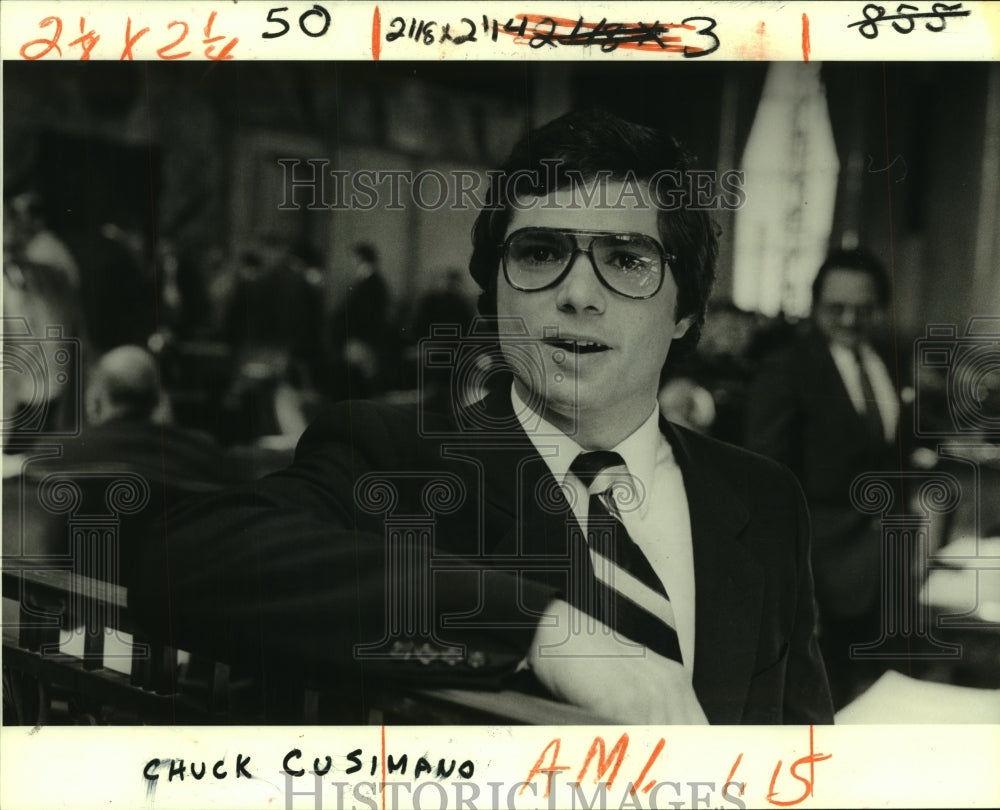 1980 Press Photo Representative Chuck Cusimano II taking over Metairie district - Historic Images