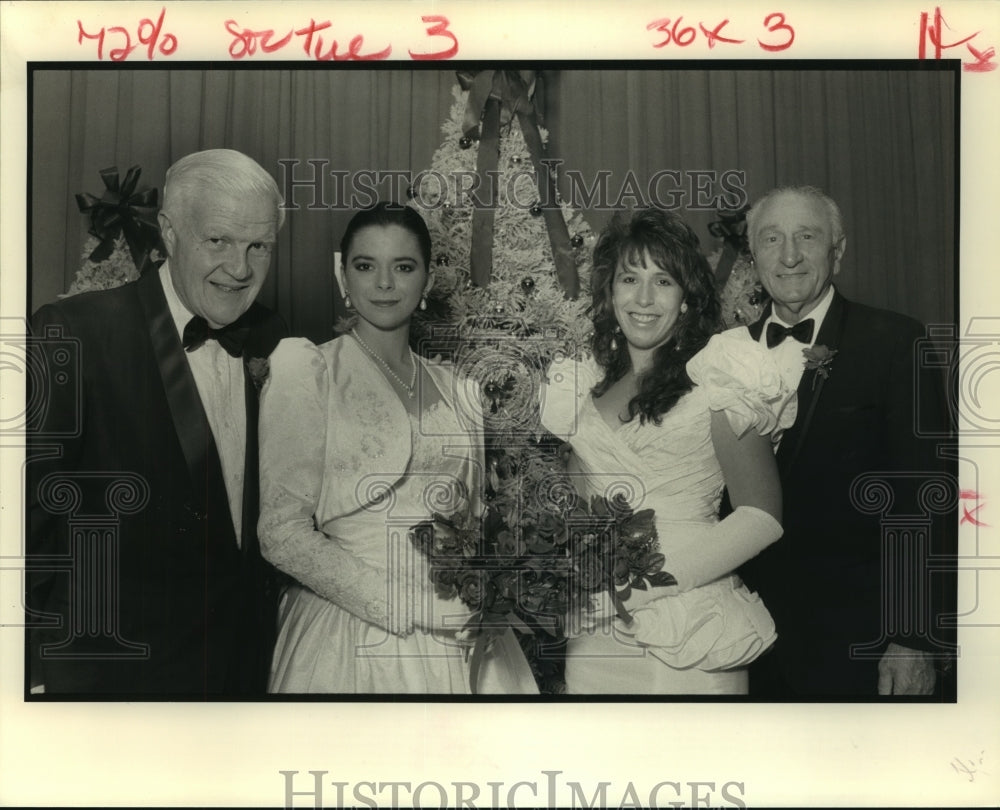 1990 Press Photo Al Kobila, Eva Tavlin, Gina Palmisano, Mike Cusimano - Elenians - Historic Images