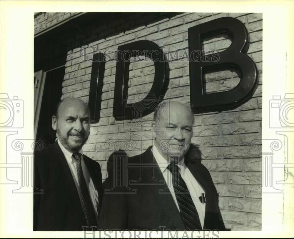 1991 Press Photo Richard Thompson, Sam Dalton transform Indigent Defender Board - Historic Images