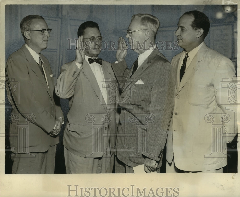 1955 Press Photo Colonel Provosty A. Dayrics at City Hall Swearing In Ceremony - Historic Images