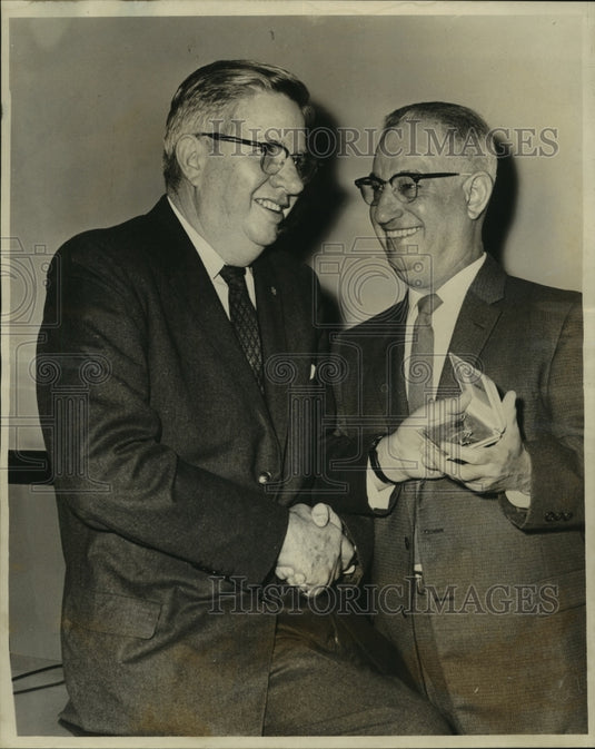 1964 Press Photo Mr. John D'Antonio celebrates 50 years of employment - Historic Images