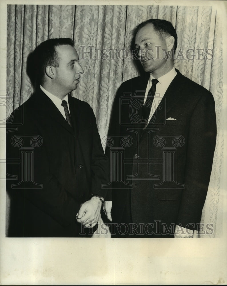 1966 Frank D. D&#39;Antoni, president and Doctor John H. Allen, Dean - Historic Images