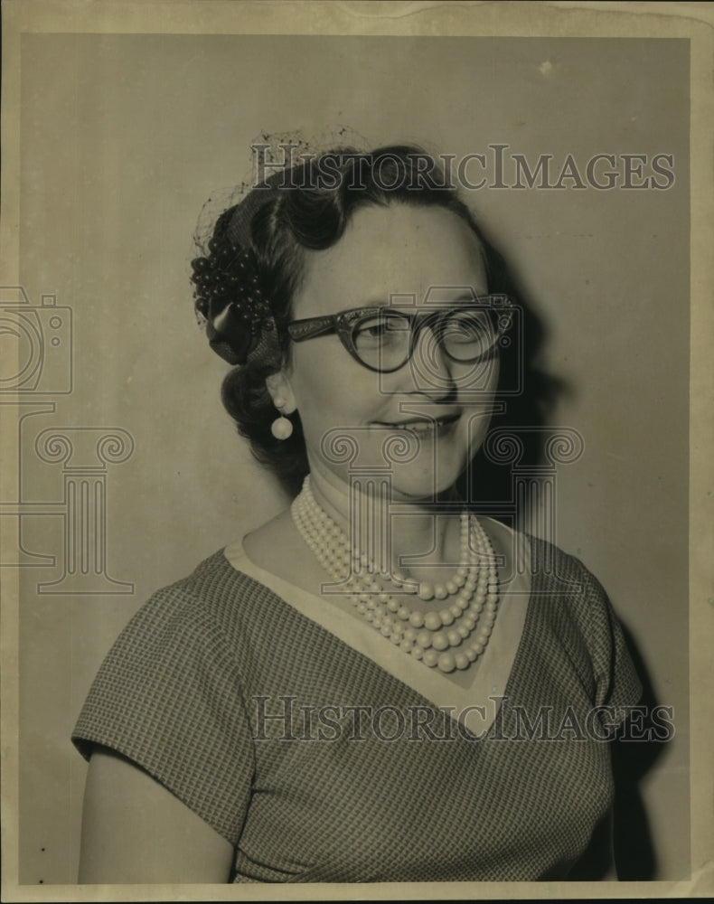 1959 Press Photo Mrs Hannah Cunningham of Federal Business Association Elects - Historic Images