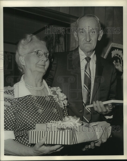 1968 Press Photo Mr. & Mrs. Richard Hooper celebrate 50th wedding anniversary - Historic Images