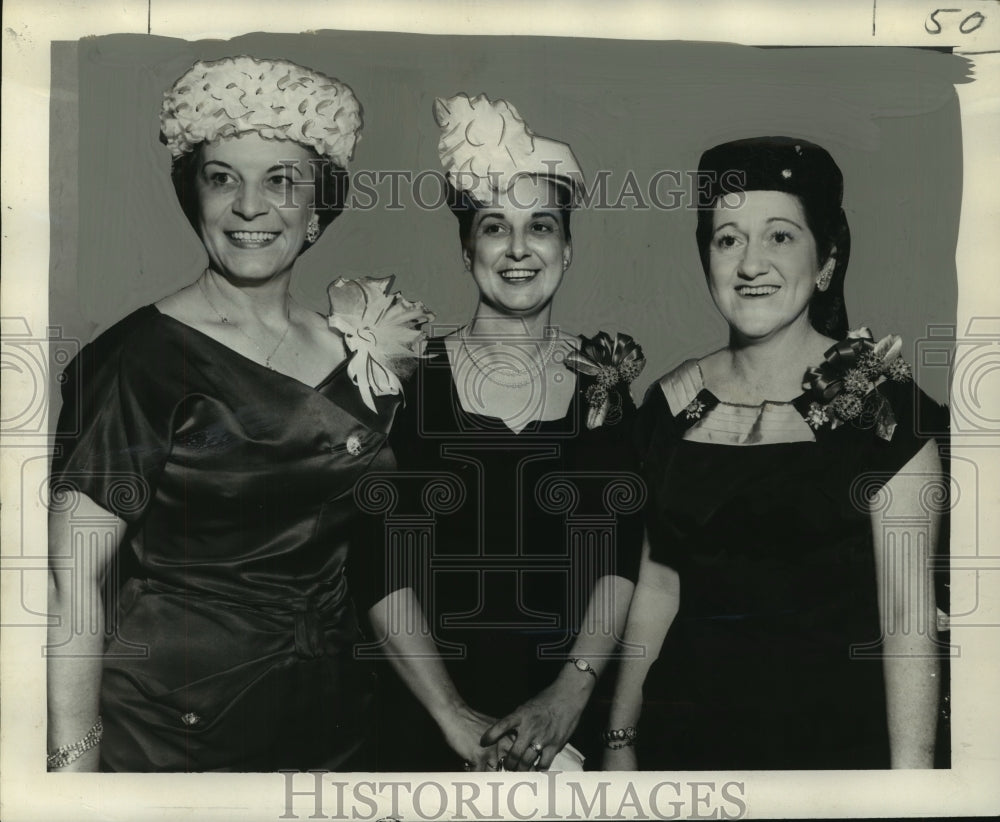 1956 Mrs. Louis A. Davila, President of Lakeview Garden Club Event - Historic Images