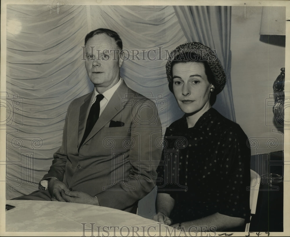 1961 Press Photo The U.K.&#39;s, U.N. Rep. Sir Patrick Dean and his wife Patricia.-Historic Images