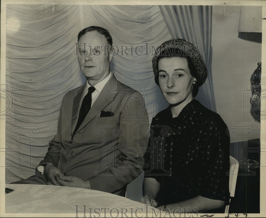 1961 Press Photo The U.K.'s, U.N. Rep. Sir Patrick Dean and his wife Patricia.-Historic Images