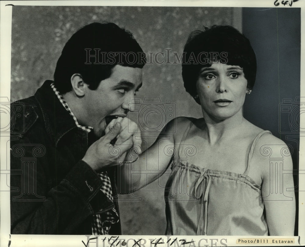 Press Photo Actress Mary Ann deBoisblanc at Minacapelli&#39;s Cabaret Theater-Historic Images